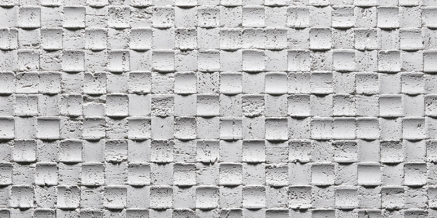 Travertine Mosaic surface texture detail