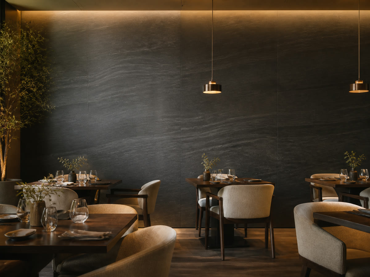 Flexible Stone for Retail & Restaurant Walls