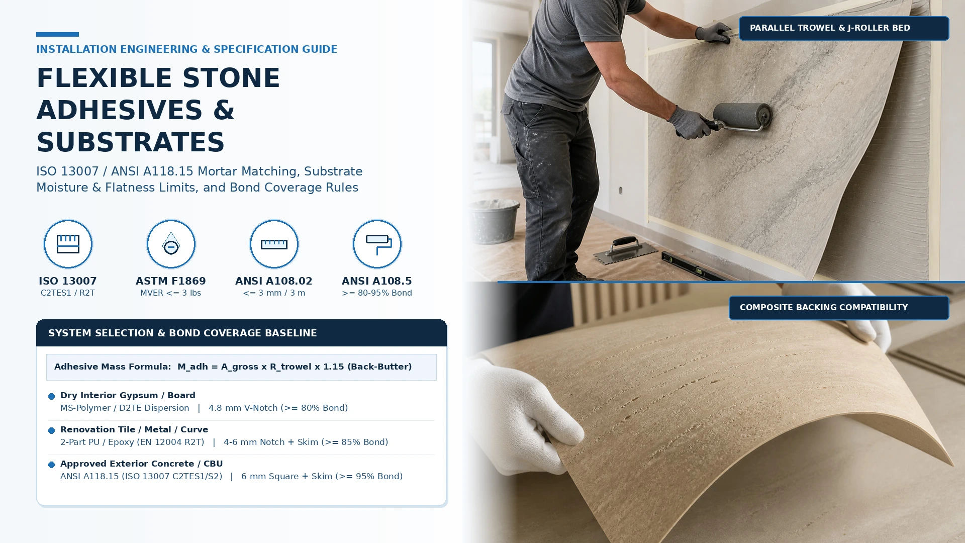 Flexible Stone Adhesives & Substrates