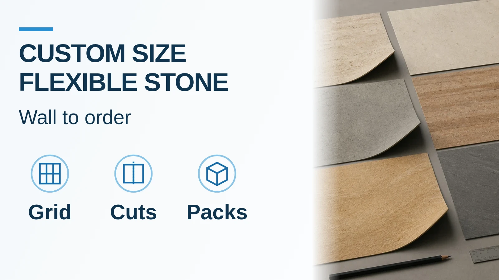 Custom-Size Flexible Stone: Wall Grid and Cut Schedule